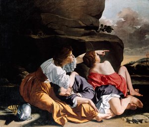 Lot ja hänen tyttärensä tekijältä Orazio Gentileschi