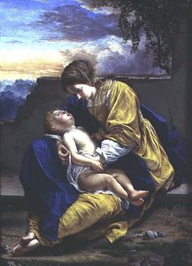 Madonna ja lapsi tekijältä Orazio Gentileschi