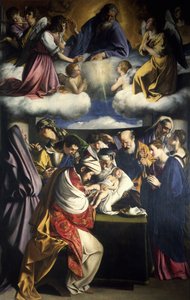 Kristuksen ympärileikkaus, 1607. tekijältä Orazio Gentileschi