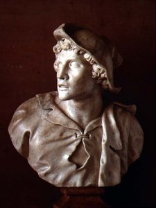 Bravo: Poika hatun kanssa, n. 1710 (marmori) tekijältä Orazio Marinali