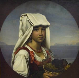 Napolilainen tyttö hedelmillä, 1831