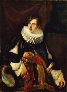 Kreivi Vasili Aleksejevitš Perovskin muotokuva 1794-1857 1600-luvun espanjalaisessa asussa, 1809