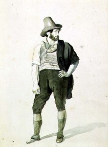 Nuori italialainen, n. 1834 (akvarelli) tekijältä Orest Adamovich Kiprensky