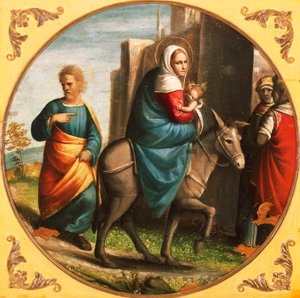 Paluu lennosta Egyptiin tekijältä Ortolano (c.1488 c.1525)