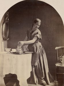 Englantilaista muotia aamiaisella, n. 1860.
