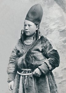 Nuori lappilainen talviasussa, 1912 tekijältä Oscar Olsson