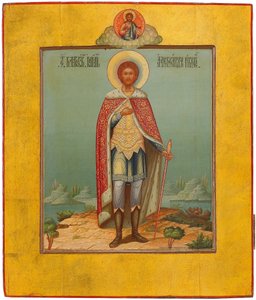 Pyhä Aleksanteri Nevski, 1800-luku tekijältä Osip Semionovich Chirikov