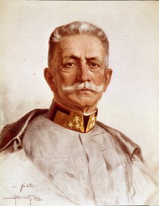 Itävalta-Unkarin armeijan esikuntapäällikön Franz Conrad von Hotzendorfin muotokuva tekijältä Oskar Bruch