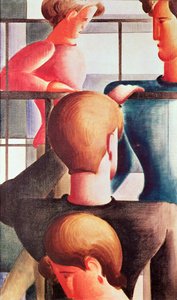 Ryhmittele kaiteen avulla tekijältä Oskar Schlemmer