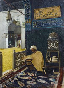 Koraanin lausuminen - Osman Hamdi Bey Peinturessa tekijältä Osman Hamdi Bey