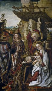 The Adoration of the Magi, n. 1490-1499 tekijältä Osona
