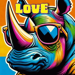 Tyylikkäät Rhino Love -aurinkolasit tekijältä Osvaldo Russo