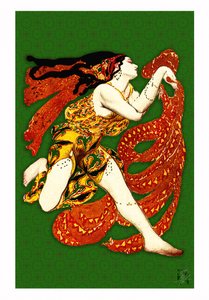 Dynaaminen art deco -tanssija tekijältä Osvaldo Russo