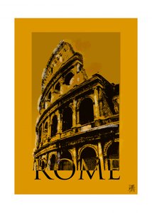 Rooman historiallinen Colosseum tekijältä Osvaldo Russo