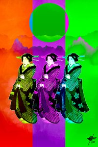 Pop Art -geishatrio tekijältä Osvaldo Russo