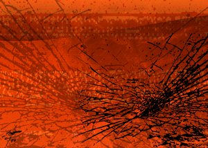 Shattered Orange - Abstrakti tekijältä Osvaldo Russo