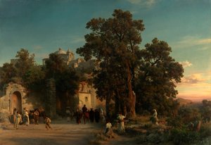 Ilta tekijältä Oswald Achenbach
