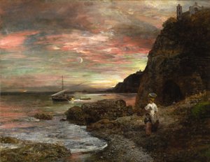 Ilta-aurinko Posillipolla tekijältä Oswald Achenbach