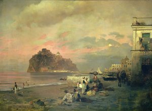 Ischia, 1884 tekijältä Oswald Achenbach