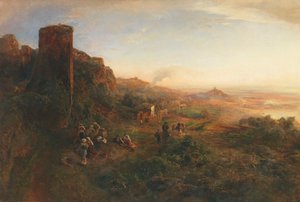 Oswald Achenbach Illan tunnelma Alban Hillsissä tekijältä Oswald Achenbach