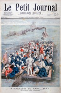 Tapahtumat Madagaskarilla: Ranskan joukkojen kotiuttaminen, 1896 tekijältä Oswaldo Tofani
