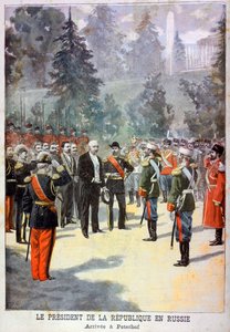 Ranskan presidentti Felix Faure vastaanotti Pietarissa Pietarissa, Venäjällä, 1897 tekijältä Oswaldo Tofani