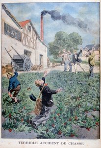 Metsästysonnettomuus, 1900 tekijältä Oswaldo Tofani