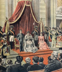 Espanjan ja Amerikan sota, Itävallan regentti Maria Cristina puhuu Cortes Generalesille. tekijältä Oswaldo Tofani
