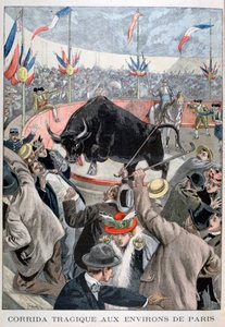 Traaginen härkätaistelu-onnettomuus Pariisin ympäristössä, 1899 tekijältä Oswaldo Tofani