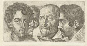 Cosimo Orsinon muotokuva, Cesare Bartolotti, Sigmund Laire Ottavio Leonin zelfportreetissa tekijältä Ottavio Mario Leoni