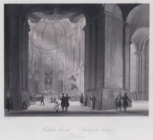 Katolinen kirkko, Dresden (kaiverrus) tekijältä Otto (after) Wagner