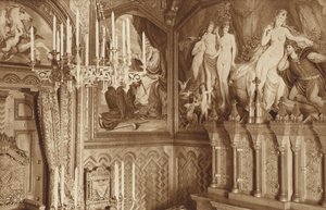 Baijerin kuninkaiden linna Neuschwanstein, tutkimus, kuvia Tannhauser-legendasta