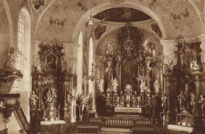 Seurakunta-kirkko, Oberammergau, kirkon sisustus