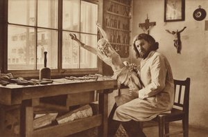 Puuveistäjätyöpaja Oberammergaussa, Alois Lang, Kristuksen edustaja kärsimysnäytelmässä 1930