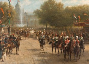 Frederiksplein, Amsterdam, kuningatar Wilhelminan tulon aikana, 5. syyskuuta 1898