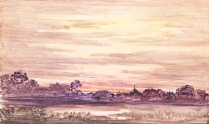 Auringonlasku myrskyn jälkeen, n. 1900. tekijältä Otto Gaertner