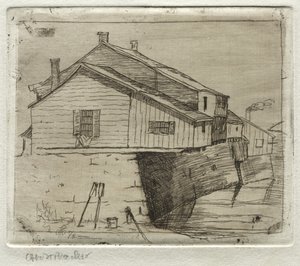 Mökit, Cleveland, 1878. tekijältä Otto H. Bacher