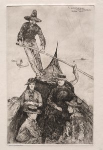 Venetsian etsaus, 1881. tekijältä Otto H. Bacher