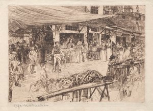 Old Market, Firenze, 1800-1900. tekijältä Otto H. Bacher