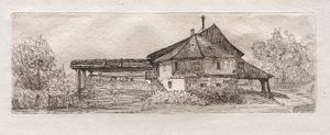 Vanha mylly Tonavan rannalla, 1879. tekijältä Otto H. Bacher