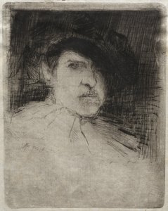 Omakuva pukeutunut, 1880. tekijältä Otto H. Bacher