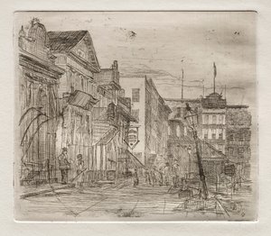Southwest Corner, Public Square, Cleveland, 1878. tekijältä Otto H. Bacher