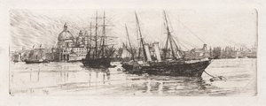 Two Boats, Venetsia, 1880. tekijältä Otto H. Bacher