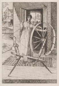 Pyörivällä pyörällä, n. 1884.