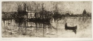 Rainy Night, n. 1880-1882 (etsaus ja kuivapiste)