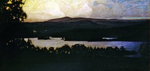 Revontulet Saaristossa tekijältä Otto Hesselbom