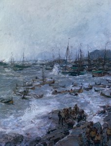 Myrskyinen päivä Lofooteilla tekijältä Otto Ludvig Sinding
