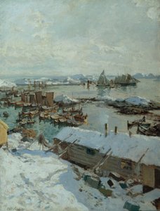 Svolvaerin satamassa tekijältä Otto Ludvig Sinding