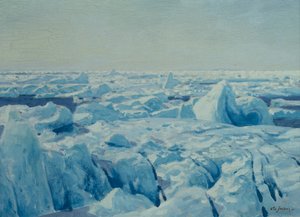 Pack Ice (öljy kankaalle)