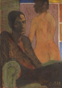Omakuva selkänäytöksellä, n. 1929. tekijältä Otto Mueller